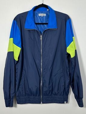 Sovereign Code Game Day Zip Windbreaker Mens Sz Medium Blue Used Great Condition